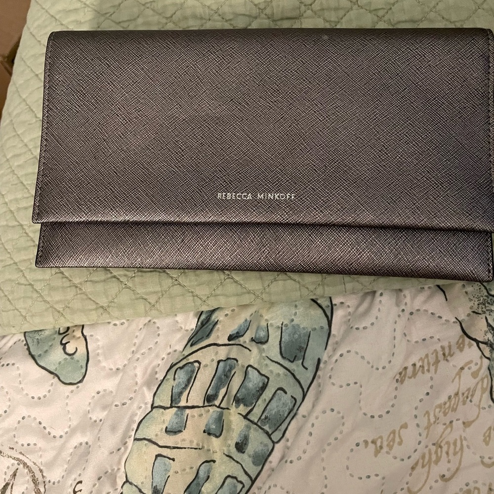 Rebecca Minkoff Metallic Gray Wallet